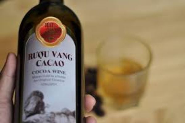 rượu vang cacao (cocoa wine) or cocoa liquor