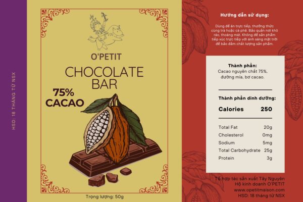 Sô cô la 75% cacao